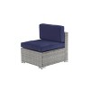 GODEER 7pc Wicker Outdoor Conversation Set - 3 of 4