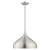 Livex Lighting Metal Shade 1 - Light Chandelier in  Brushed Aluminum - 3 of 4