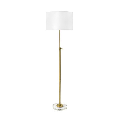 nuLOOM Dexter 60" Metal Floor Lamp Lighting - Brass 60" H x 16" W x 16" D