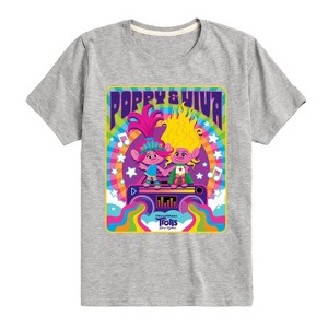 Boys' - Trolls - Poppy and Viva Short Sleeve Graphic T-Shirt - 1 of 4