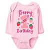 The Juniper Shop Berry 1st Birthday Long Sleeve Bodysuit - 2 of 4
