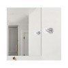 Elegant Lighting Mimi six inch dual flush mount and bath sconce in chrome with clear glass - 2 of 4