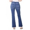 Rekkuna Women's Stretch Bootcut Jeans – Mid-Rise Pull-On Shaping Denim with Elastic Waistband and 5-Pocket Styling - 3 of 3