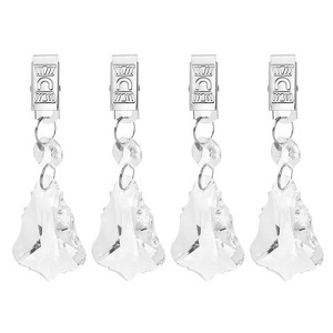 Unique Bargains Metal Outdoor Garden Decorative Tablecloth Weight Clips 4 Pcs - 1 of 4