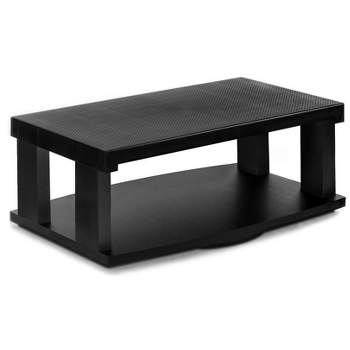 Aleratec Heavy Duty 2-tier Tv Stand With Rotating Swivel For Flat