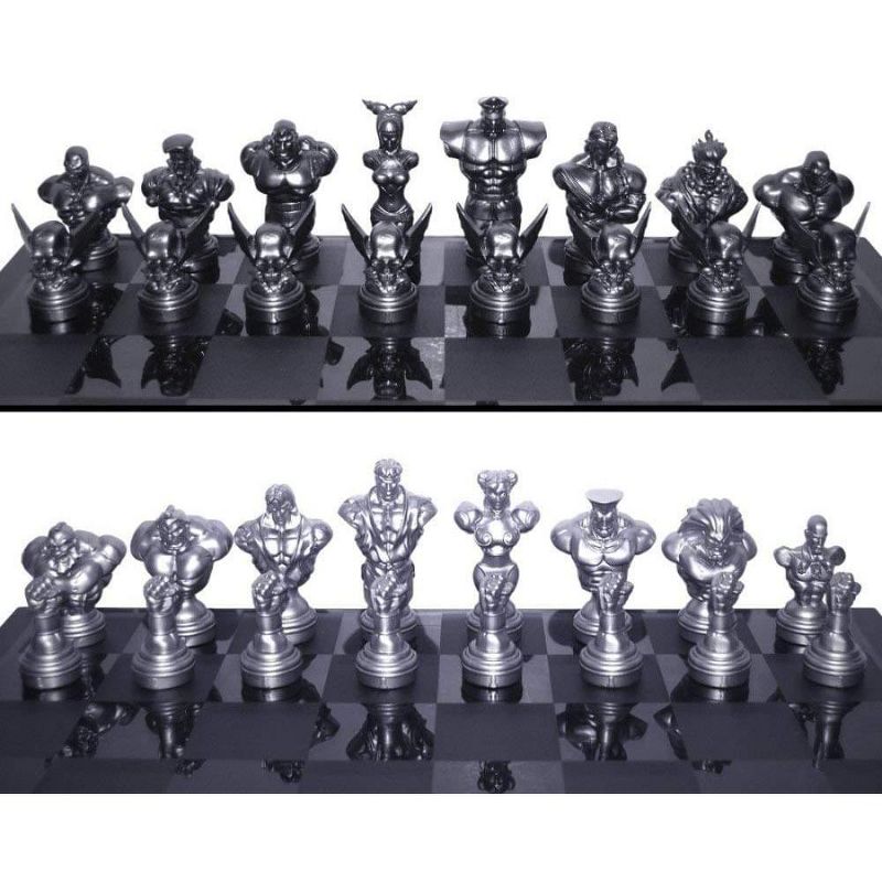 UCC Distributing Street Fighter 25th Anniversary Resin Chess Set w/ Game Board, 2 of 4