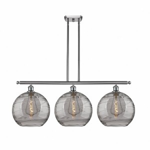 Athens Deco Swirl - 3 Light Stem Hung Island In Industrial Style-13.88 Inches Tall and 38.5 Inches Wide - 1 of 1