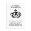 Anna-Kaci Purple Royal Monarch Queen Crown Crystal Rhinestone Brooch Pin with Family Gift Message Card & Envelope Jewelry Gifts - 2 of 4
