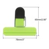 Unique Bargains Plastic Stainless Steel Storage Clips for Food Bag Sealing Paper File Photo 3 Pcs - 2 of 4