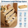 Modern Closet Dressers Chest of Drawers, Wood Storage Dresser Chest of Drawers Clothes Organizer - 3 of 4