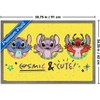 Trends International Disney Lilo and Stitch: Pattern Clash - Cosmic & Cute Framed Wall Poster Prints - 3 of 4