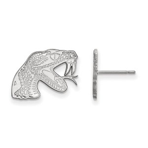 Black Bow Jewelry 14k White Gold Florida A&M Rattlers NCAA Post Earrings - 1 of 3