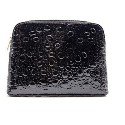 Bubbles Large Black Cosmetic Bag