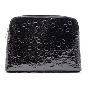 Bubbles Large Black Cosmetic Bag - 1 of 3
