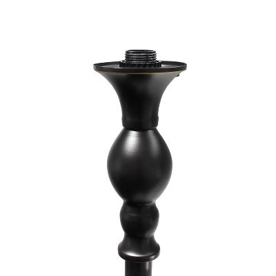 Restoration Bronze Adjustable Torchiere Floor Lamp with Marbleized Glass Shade