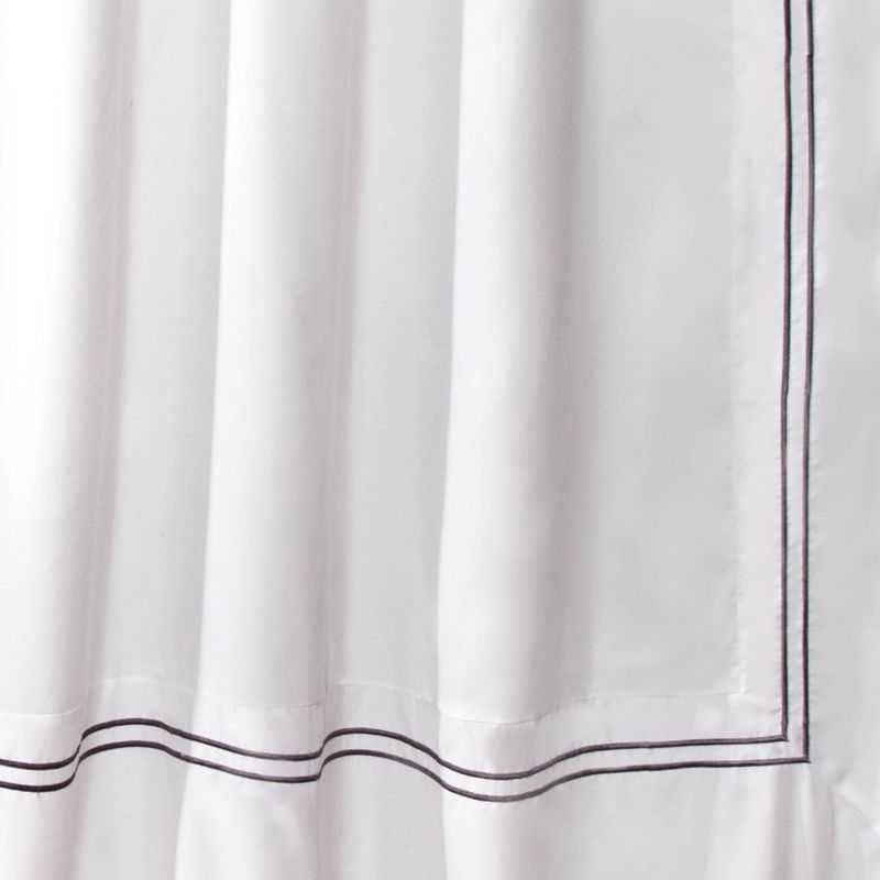 Solid Shower Curtain Gray - Lush D&#233;cor, 4 of 8