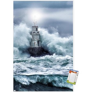 Trends International Lighthouse in the Storm Unframed Wall Poster Prints - 1 of 4