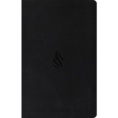 Premium Gift Bible-ESV-Flame Design - (Leather Bound)