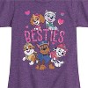 Girls' - Paw Patrol - Chase Skye Rubble Marshall Everest Besties Fitted Short Sleeve Graphic T-Shirt - 2 of 4