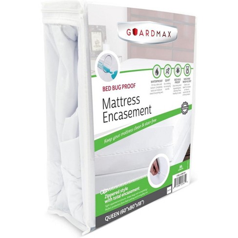 Guardmax - Bed Bug Proof Mattress Protector - Zippered Style - White ...