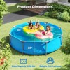 Costway 1158 Gal Outdoor Family Swimming Pool with Metal Frame Multi-layer PVC Fabric - 3 of 4