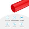 Unique Bargains Water Plumb DIY Crafts High Impact Rigid Round Pipes 8" Length ID 1.07" OD 1.26" Red - 3 of 4