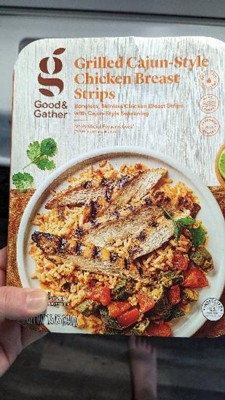 Cajun Seasoned Grilled Chicken Breast Strips - 12oz - Good & Gather ...