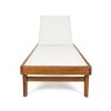Outdoor Acacia Wood Chaise Lounge Chair, Adjustable Backrest with Mesh Seat for Patio, Poolside, or Garden Relaxation-The Pop Home - 4 of 4