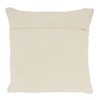 Saro Lifestyle Luxe Wool Stripe Down Filled Throw Pillow, Gray, 20"x20" - 2 of 3
