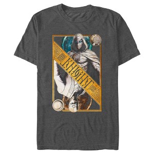 Men's Marvel: Moon Knight Colorful Dual Identity Split Playing Card T-Shirt - 1 of 4