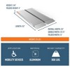 EZ-ACCESS SUITCASE Portable Singlefold Ramp w/Ergonomic Handles, Extruded Tread, and Self Adjusting Bottom Transition Plates - 3 of 4