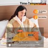 Inhand Wearable Heated Throw Blanket Shawl - 50"x60" Flannel Electric Robe Blanket Hoodie for Winter 5-Position Timer 10 Heating Levels - 3 of 4