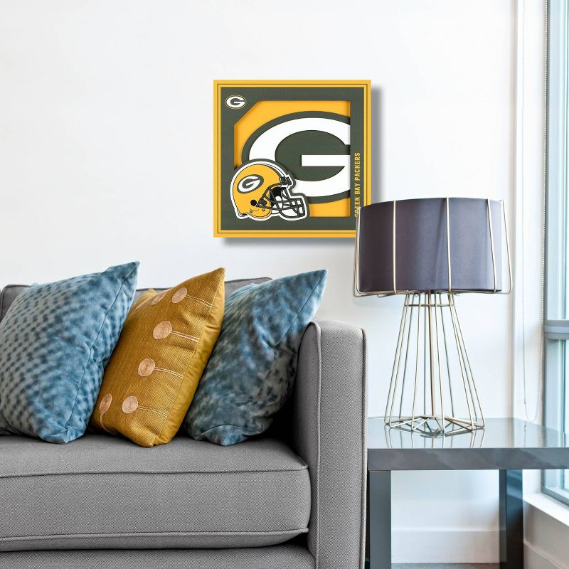 NFL Green Bay Packers 3D Logo Series Wall Art - 12&#34;x12&#34;, 2 of 5