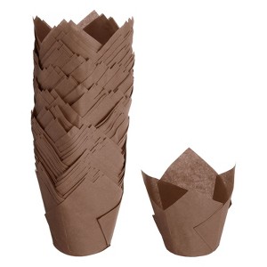 Unique Bargains Party Christmas Cake Muffins Paper Tulip Baking Cups 150 Pcs - 1 of 4