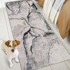 Washable Modern Abstract Living Room Area Rugs, Soft Non Slip Throw Carpet for Bedroom, Contemporary Floor Cover - 3 of 4