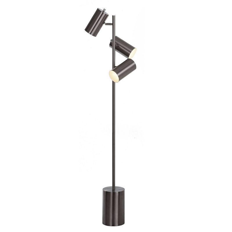 63&#34; LED Adjustable Floor Lamp Brushed Steel - StyleCraft, 3 of 8