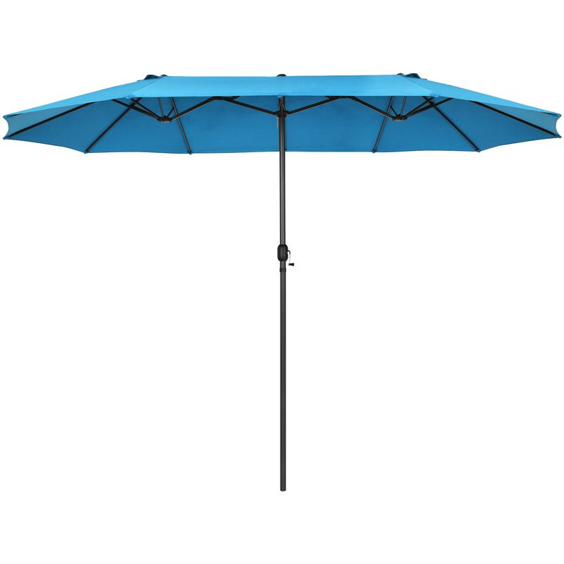 Tangkula 15FT Double-Sided Twin Patio Umbrella Extra-Large Market Umbrella for Outdoor, 3 of 8