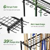 Garden Tool Organizer - Heavy Duty Rolling Garden Tool Rack - Steel Organizer Wheels & Hooks for Garage/Shed/Outdoor - 3 of 4
