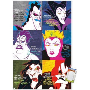 Trends International Disney Villains - Grid Unframed Wall Poster Prints - 1 of 4