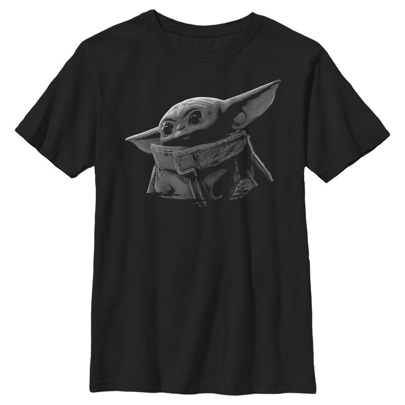 Boy's Star Wars The Mandalorian The Child Shadow T-Shirt, 1 of 6
