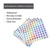 Unique Bargains Laser Capital Alphabet Round Self-Adhesive Reflective Letter Stickers 10 Pcs - 3 of 4