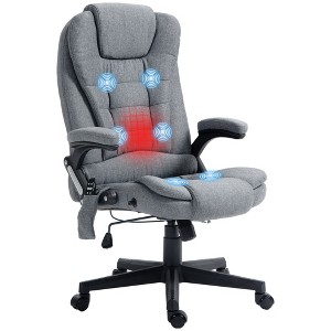 Massage Office Recliner Chair with Heat, 6-Point Vibrating Backrest, Adjustable Height - 1 of 4