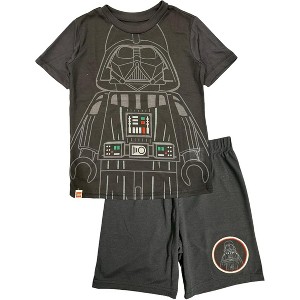 LEGO Star Wars Little/Big Boys’ 2-Piece Polyester Darth Vader Pajama Set - 1 of 4
