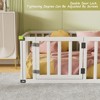 Twin Size Montessori Floor Bed Wooden Frame, w/Door and Safety Fence, Toddler Floor-Bed-Frame for Children Bedroom, for Boys and Girls, White - 4 of 4