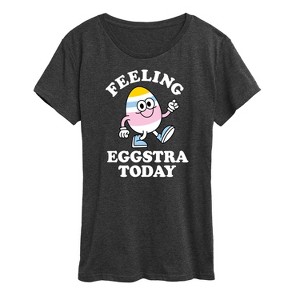 Women's - Instant Message - Feelin Eggstra Short Sleeve Graphic T-Shirt - 1 of 4