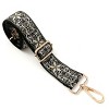 Wrapables Wide Adjustable Crossbody Handbag Strap, Women's Replacement Bag Strap for Purses, Gray Starflower - 3 of 4