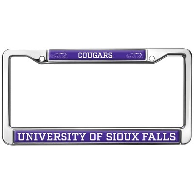 University of Sioux Falls Mascot Full Size Standard License Plate Metal Frame