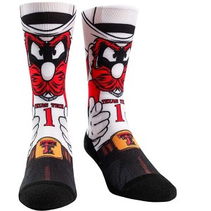Rock Em Elite Texas Tech Red Raiders HyperOptic Mascot NCAA Crew Socks (L/XL) - 1 of 3