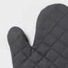 2pc Cotton Pot Holder and Oven Mitt Set Gray - Made By Design™ - image 3 of 3