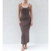 Women's Cotton Stretch Serene Black Slip Dress by Tomorrow Studio - 3 of 4